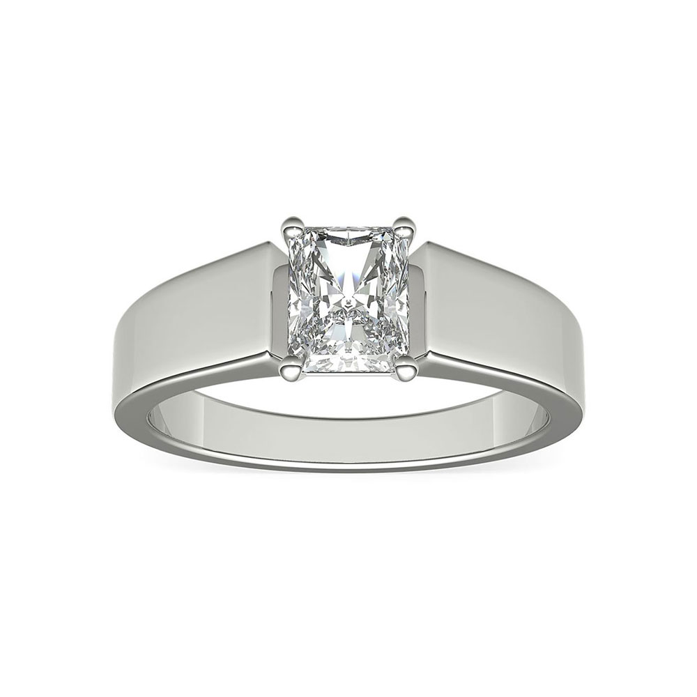 Radiant cut wedding on sale band