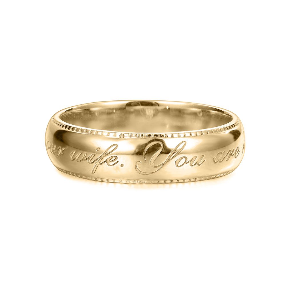 personalised ring mens