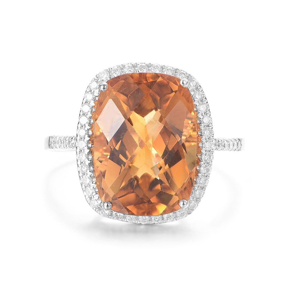 Garnet on sale citrine ring