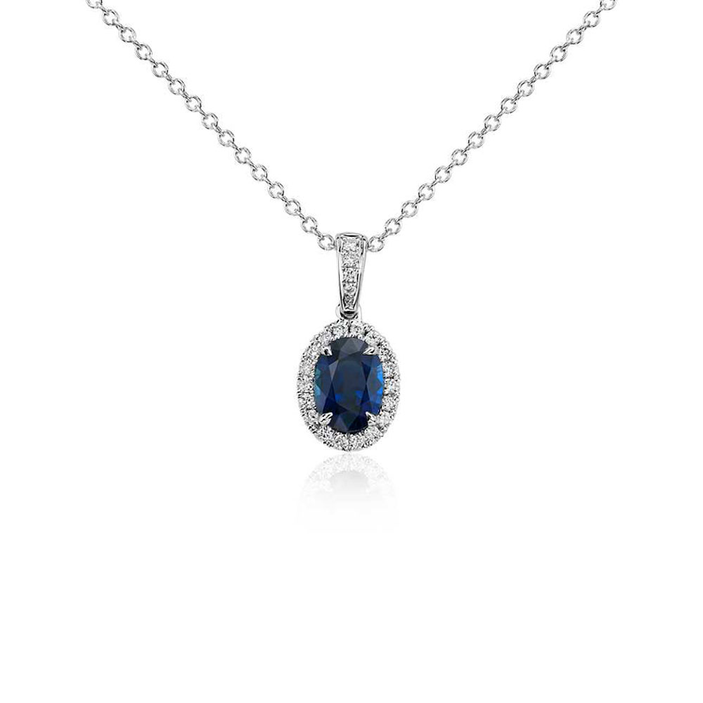 large blue sapphire necklace