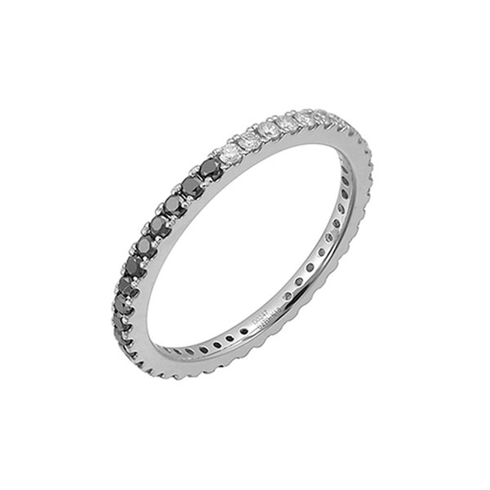 Wedding ring black and on sale white