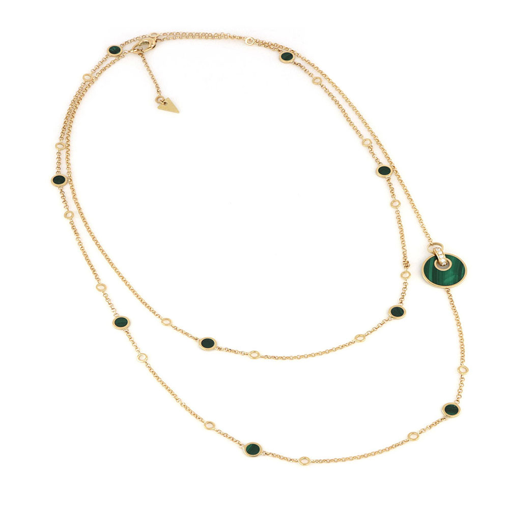 green malachite necklace