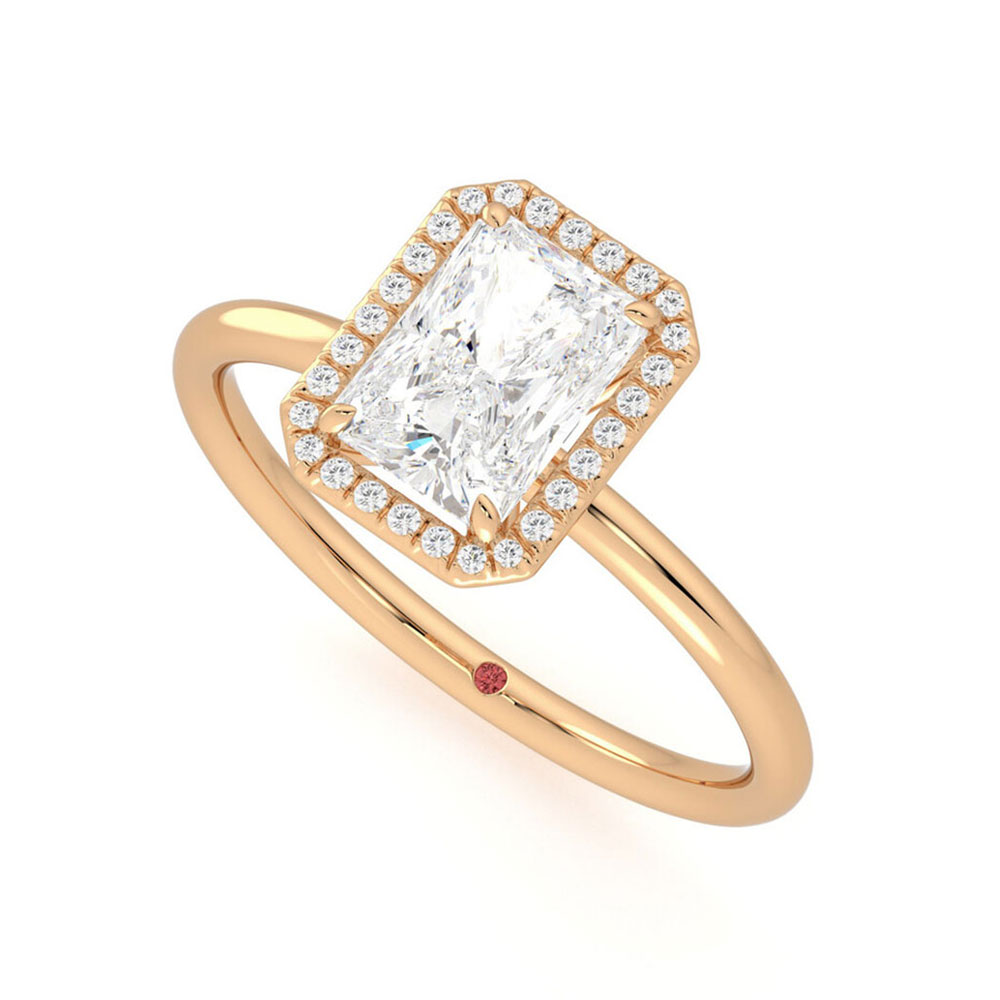 Radiant shaped clearance diamond