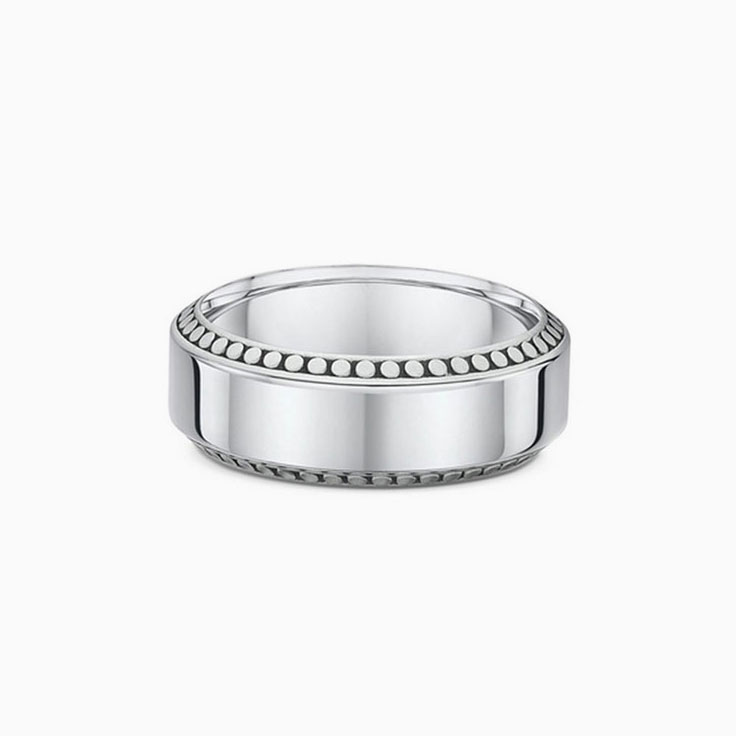 White gold 6mm deals mens wedding band